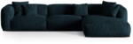 Micadoni Sötétkék bársony moduláris sarokkanapé (jobb oldali-heverő résszel) Martina - Micadoni - bonami - 854 240 Ft
