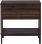 Støraa Sötétbarna éjjeliszekrény diófa dekoros asztallappal Celine - Støraa