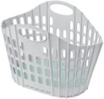 Addis Flat Folding Laundry Basket szürke-zöld összecsukható szennyeskosár - Addis