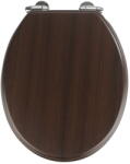 WENKO Wenge sötét WC-ülőke, 43 x 37 cm - Wenko