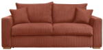 Bobochic Téglavörös kordbársony kinyitható kanapé 225 cm Augustin - Bobochic Paris
