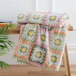 Catherine Lansfield Mikroplüss takaró 130x170 cm Crochet Print Cosy - Catherine Lansfield