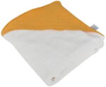 Bébé Douceur Sárga muszlin kapucnis gyerek törölköző 75x75 cm - Bébé Douceur