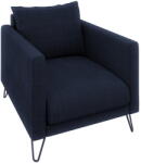 Ropez Sötétkék zsenília fotel Freya - Ropez