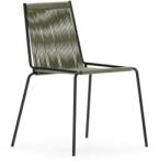 Marckeric Zöld fém rakásolható étkezőszék szett 2 db-os Emily - Marckeric