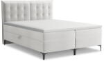 Makamii Világosszürke ágyneműtartós boxspring ágy 140x200 cm Mikana - Makamii