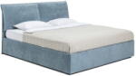 Bonami Kék kárpitozott ágyneműtartós franciaágy ágyráccsal 180x200 cm Thessa Pillow - Bonami Selection