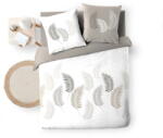 douceur d'intérieur Fehér-szürkésbarna kétszemélyes hosszabbított pamut ágyneműhuzat 240x220 cm Goyave - douceur d'intérieur