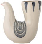 Bloomingville Krémszínű agyagkerámia kézzel festett váza (magasság 19 cm) Trudy - Bloomingville