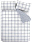 Bianca Fehér-kék kétszemélyes pamut ágyneműhuzat 200x200 cm Marlow Check - Bianca