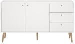 Tvilum Fehér alacsony komód 149x82 cm Bodo - Tvilum