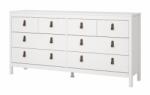Tvilum Fehér alacsony komód 159x80 cm Madrid - Tvilum
