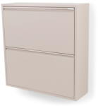 Spinder Design Szürkésbarna fém billenő ajtós cipőtartó 75x77, 5x22, 5 cm Billy - Spinder Design