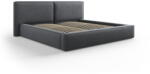 Cosmopolitan Design Sötétszürke kárpitozott franciaágy tárolóhellyel, ágyráccsal 180x200 cm Arendal - Cosmopolitan Design