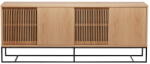 Woodman Natúr színű alacsony komód tölgyfa dekorral 188x75 cm Ende - Woodman