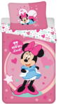 Jerry Fabrics Egyszemélyes mikroszálas gyerek ágyneműhuzat 140x200 cm Minnie Sweet Like Me - Jerry Fabrics