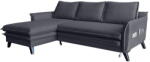 Miuform Charming Charlie antracit kinyitható sarokkanapé, bal oldali - Miuform