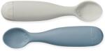 Cam Cam Copenhagen Kék-szürke szilikon gyerek kanál szett 2 db-os Midnight Mix - Cam Cam Copenhagen