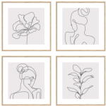 knor Kép szett 4 db-os 30x30 cm