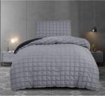 My House Fekete-szürke egyszemélyes krepp ágyneműhuzat 140x200 cm Naomi - My House