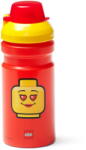 LEGO® Iconic piros kulacs sárga kupakkal, 390 ml - LEGO®