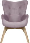 Ropez Levendula színű bársony fotel Niko - Ropez