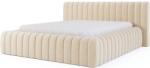 Eltap Bézs kárpitozott ágyneműtartós franciaágy ágyráccsal 140x200 cm Carilla - ELTAP