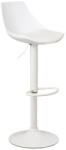 Casa Selección Fehér bőr utánzat állítható magasságú bárszék szett 2 db-os (ülésmagasság 56, 5 cm) - Casa Selección