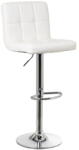 Casa Selección Fehér bőr utánzat állítható magasságú bárszék szett 2 db-os (ülésmagasság 93 cm) - Casa Selección