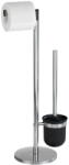 WENKO Parus ezüstszínű WC-kefe és WC-papír tartó állvány - Wenko