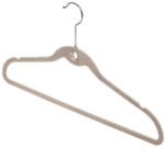 Domopak Velvet 3 db bézs nadrágtartós vállfa bevágással - Domopak