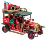 Casa Selección Fém karácsonyi figura (magasság 8 cm) Vintage Car - Casa Selección