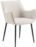 Actona Krémszínű kárpitozott étkezőfotel Bonita - Actona