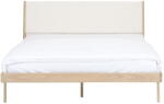 GAZZDA Fehér-natúr színű tölgyfa franciaágy 140x200 cm Fawn - Gazzda