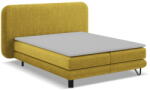 Makamii Mustársárga boxspring ágy 180x200 cm Ilima - Makamii