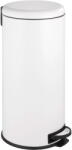 WENKO Fehér acél pedálos szemetes 30 l Leman - Wenko