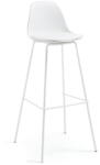 Kave Home Fehér bőrutánzat bárszék (ülésmagasság 75 cm) Brighter - Kave Home