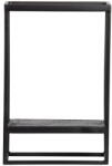 WOOOD Fekete fém fali polc 40x60 cm Febe - WOOOD