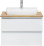 Pelipal Fehér függő szekrény mosdókagyló nélkül 75x53 cm Set 360 - Pelipal