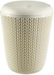 Keter Knit fehér fürdőszobai szemetes, 7 l - Curver