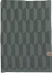 Mette Ditmer Sötétzöld pamut törölköző 50x95 cm Geo - Mette Ditmer Denmark