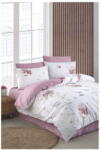 Mila Home Fehér-rózsaszín kétszemélyes hosszabbított ágyneműhuzat lepedővel, négyrészes 200x220 cm Floral - Mila Home