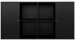 Hammel Furniture Fekete faliszekrény Hammel Mistral Kubus, 136 x 69 cm