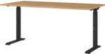 Germania Íróasztal állítható magassággal, tölgyfa dekoros asztallappal 80x160 cm Agenda - Germania