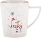 Dakls Fehér porcelán bögre karácsonyi mintával 380 ml Snowman - Dakls