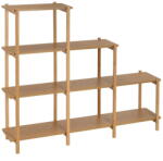 Casa Selección Natúr színű polcos állvány 120x105 cm - Casa Selección