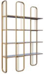 ASIR GROUP Aranyszínű polcos állvány borovi fenyő dekorral 125x180 cm Sierra - Kalune Design