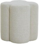 Light & Living Krémszínű buklé puff Nalani - Light & Living