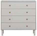 WOOOD Világosszürke alacsony borovi fenyő komód 94x91 cm Madu - WOOOD