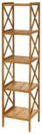 Casa Selección Natúr színű bambusz fürdőszobai polcos állvány 36, 5x153 cm - Casa Selección